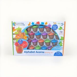 NEW Learning Resources Alphabet Acorns Activity Set - 78pc Homeschool Preschool